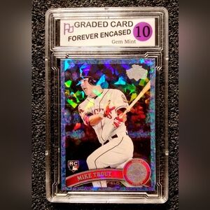 Mike Trout Los Angeles Angels Cracked Ice Holographic Baseball Rookie Card